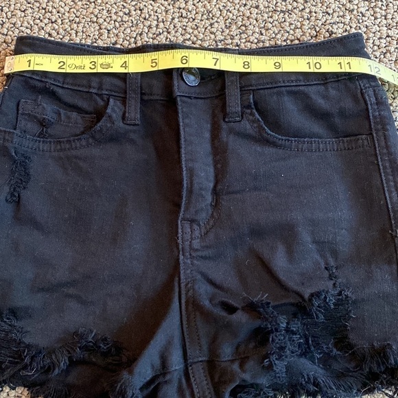 Vervet Black Distressed Stretchy Shorts Size XS in Like New Condition - Picture 9 of 10